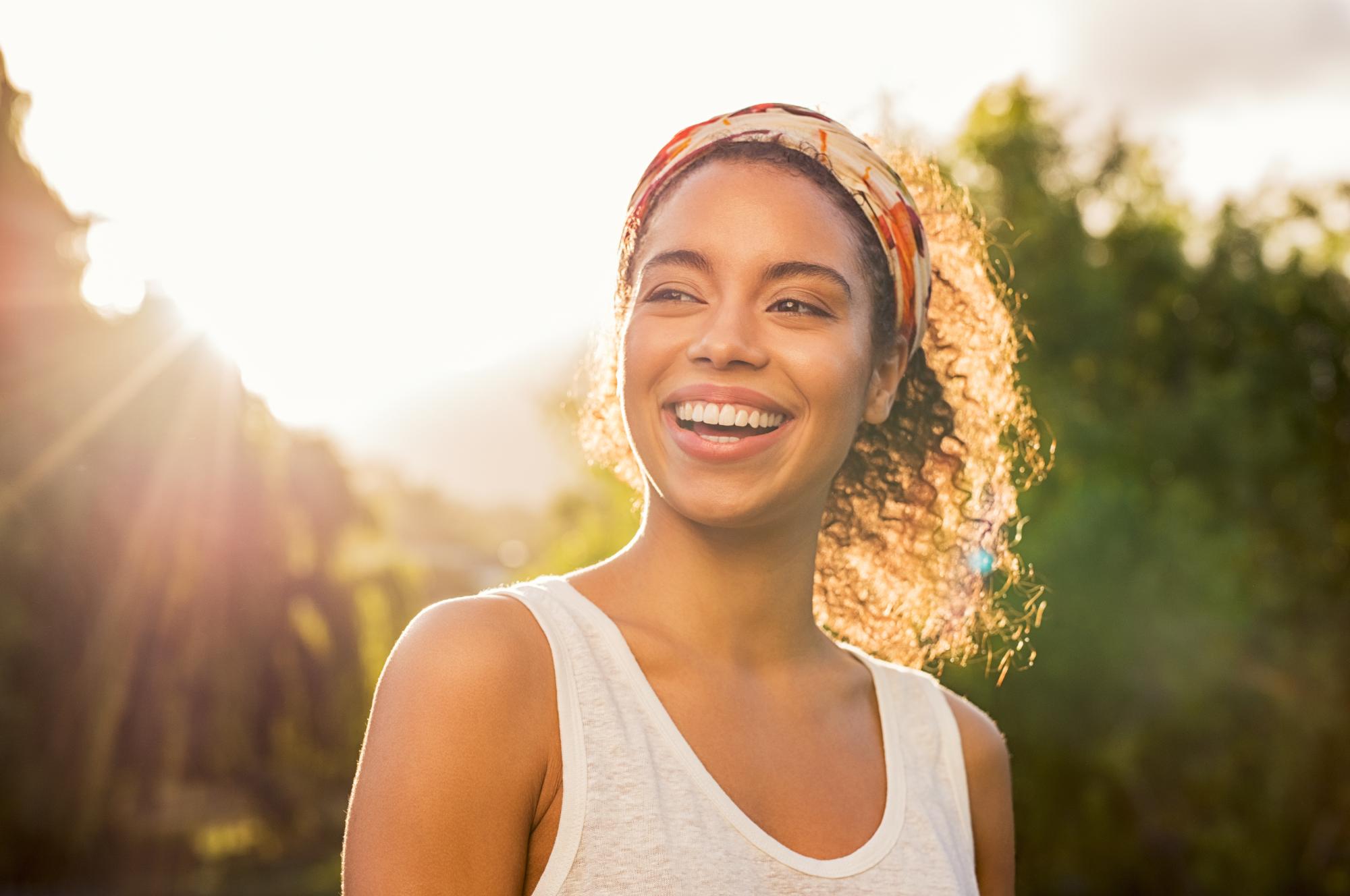 Smiling person